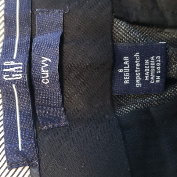 Gap Curvy GapStretch Women's Gray Dress Business Slacks, Size 6 R - Picture 3 of 16